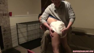 Diaperedonline2Nikki Nikki Hoisted Over Knee-6