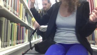 adult xxx clip 34 Blue Eyed Gypsy – 3 sum in public library during FINALS | public flashing | public blowjob cum 1080-7