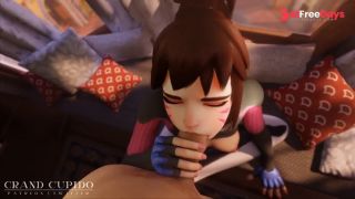 Compilation Widowmaker Anal Doggy Style with D.va Loving Gentle Blowjob Grand Cupido Overwatch-4