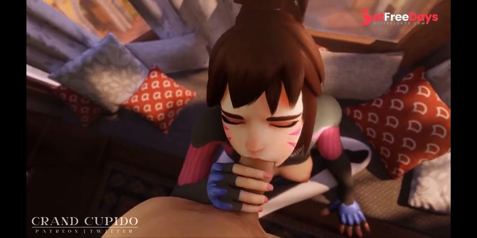 Compilation Widowmaker Anal Doggy Style with D.va Loving Gentle Blowjob Grand Cupido Overwatch