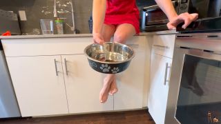 Femdom Puppy Play - Lana Blade Feeds Her Slave Spit - Femdom pov-1