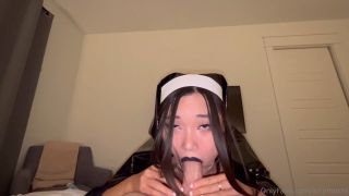 Lucy Mochi - Naughty nun gets filled with cum - Onlyfans (FullHD 2024) New Porn-0