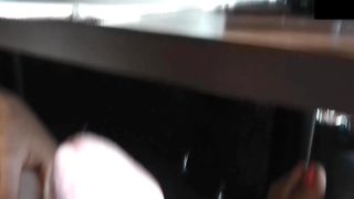 Angel Desert - Handjob In Cafe Under The Table (Euro sex)-2