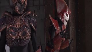 [WarAnLov.com] GIGP-61 Super Fighting Squadron Aura Rangers: Aura Pink targeted by the monster Namenba-001-1