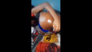 Ebony Ass Fucks Pussy So Good With Brown Dildo-4