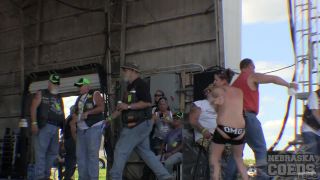 Sporty Young Girls Wet Tshirt Boob Contest at Abate 2014 Biker Rally Algona Iowa Milf!-4