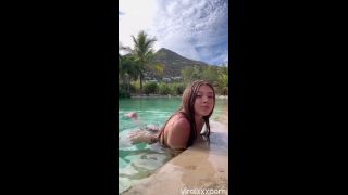Callmeslooo Teases Pussy Play In The Pool Straight Off Her Onlyfans Video  in pussy Callmeslooo-5