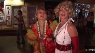 Flashing on duval street during fantasy fest key west florida mardi gras!-8