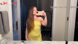 [GetFreeDays.com] Slutty Dress Try on PAWG Redheaded Slut tries tiny sheer amazon dresses Sex Clip October 2022-6