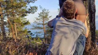 We Went to The Mountains and Had Hot Sex There with a Beautiful View.-2