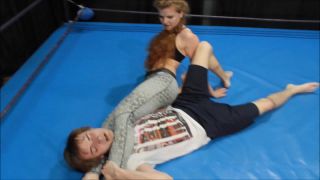 clip 2 The Russian Amazons - Lisa - Submitted with head scissors, tights fetish on femdom porn -9