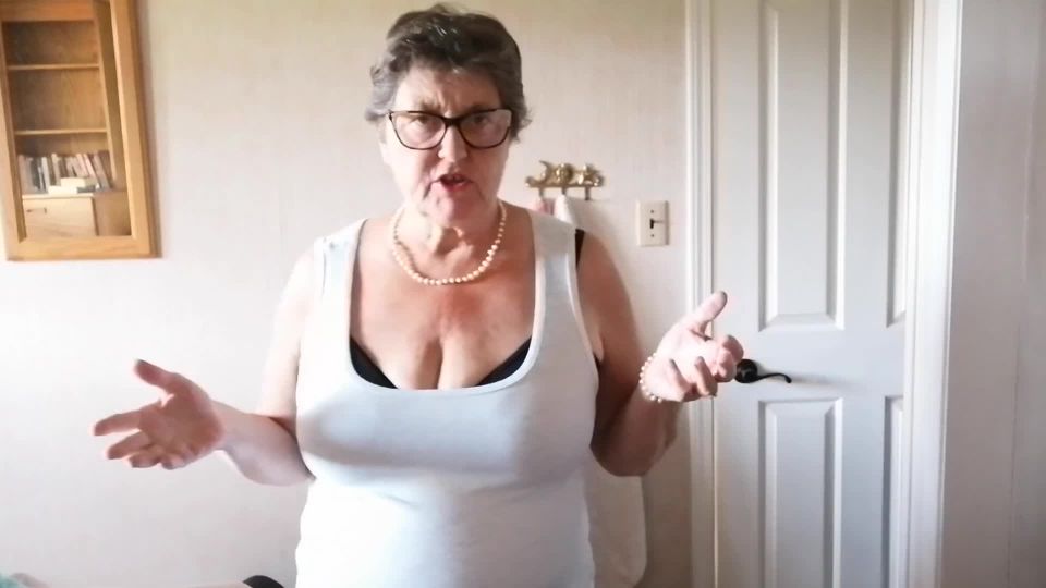 GILF Auntie Catches Pervert Nephew Jacking off MILF