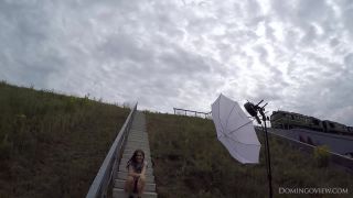 Sanija - Poses Nude On Stairs - Gopro Backstage-2