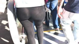 CandidCreeps 792 Leggings Public Girl See Thru Mexican Latina-2