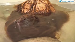 RedQueen88 - Underwater Bathtub Blowjob With Long Hair Redhead MILF-0