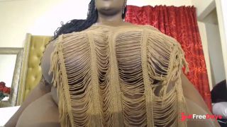 Ebony Bbw Bouncing Her Fat Tits-0