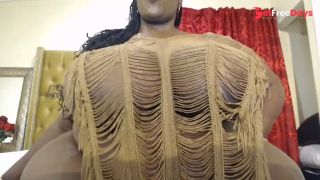 Ebony Bbw Bouncing Her Fat Tits-8