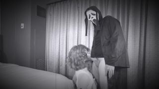 POVProfessor - Doe's Halloween Adventure with Ghostface black and white-1
