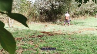Hot 365 Couple - Indian Woman Enjoys Rough Outdoor Fun with Farm Worker - Face Fucked, Anal Sex and Lip Lock Kissing-9