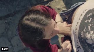 Italian Stranger Cum in My Throat after Public Blowjob-1