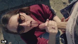 Italian Stranger Cum in My Throat after Public Blowjob-8