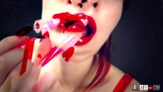 adult video clip 4 femdom verbal humiliation pov | Princess Kira Star – 100% Red Lipstick | financial domination-7