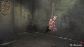 xxx video clip 27 Maggie Mayhem is suspended and fucked with an electric dildo! - bondage - brunette girls porn thigh fetish-7