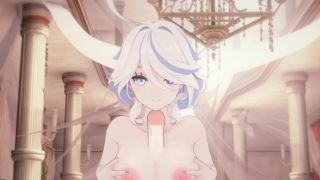 Wet Waifus - Furina has intense and passionate Sex with her Servant - Genshin Impact hentai-2