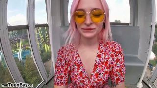 Keoki Star, Leah Meow - Risky Ferris Wheel Blowjob W Slutty Teens Full HD 1080p - Natural tits-2