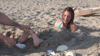 Sierra Buried in the Sand and Tickled WayTooTicklish.com (2011) WayTooTicklish Part 2 (Femdom porn)-1