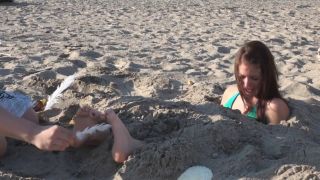 Sierra Buried in the Sand and Tickled WayTooTicklish.com (2011) WayTooTicklish Part 2 (Femdom porn)-9