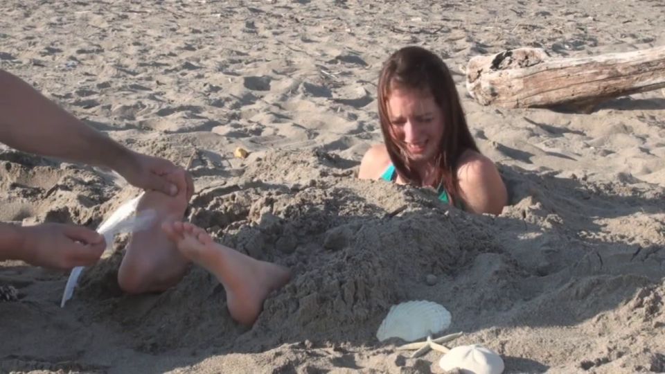 Sierra Buried in the Sand and Tickled WayTooTicklish.com (2011) WayTooTicklish Part 2 (Femdom porn)