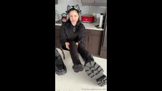 Nymph Nymph aka nymph_666 - 01-04-2025 OnlyFans Video - Goth E_Girl removes her combat boots from her sweaty nylon clad size 10 feet video hardcore-3