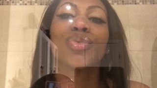 ASMR – Glass Kissing – Ass Worship – Wet Mouth Sounds – EbonyLovers Webcam!-1