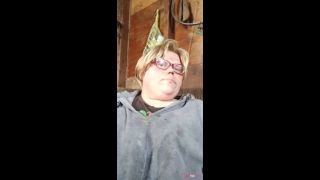Smoker plays with boobs-5