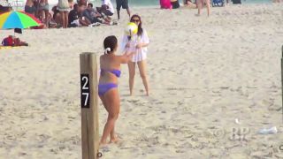 Girl fights To Keep big boobs Inside bikini top but she  lose-4