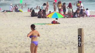 Girl fights To Keep big boobs Inside bikini top but she  lose-7