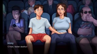 Big Ass Dabby and anon go to flim hall to saw flim then after some time dabby in mood in summer time saga ne-4