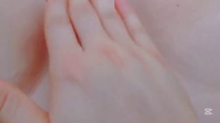 Fetish Petite moaning alone on the bed-8