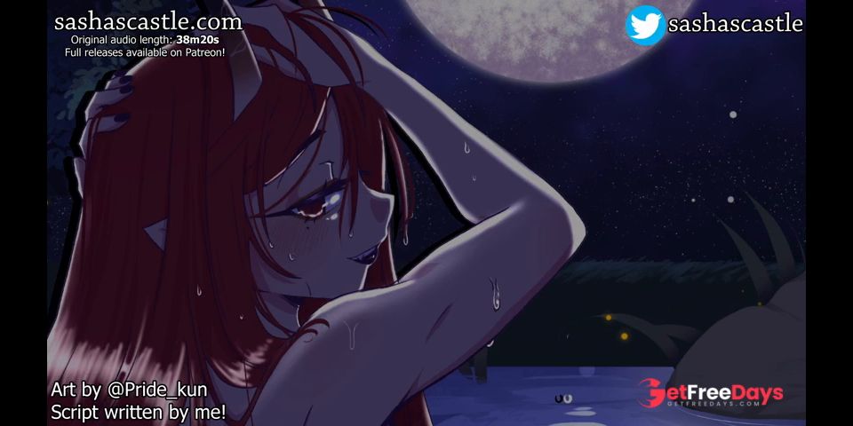 SFW ASMR Bathing With A Lewd Oni Ninja F4M Roleplay