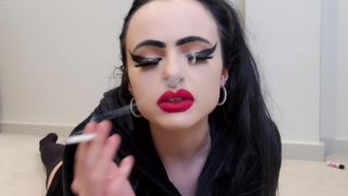 online xxx clip 46 feet fetish sex Empress Poison – Be My Ashtray, smoking fetish on pov-3