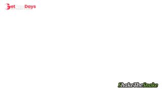 Shake The Snake - a Skinny Brunette is Jerked in Face Strongly by a Man.-9