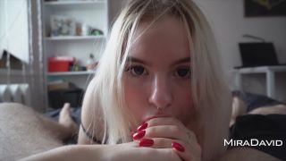 Big Eyed Blonde Gives Incredible Sloppy Blowjob  Miradavid 1080p-6