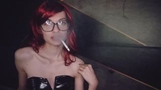 Eva Smoking With Glasses - Smoking-2