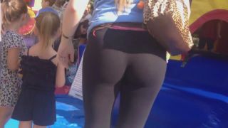 Milf s pink thong visible in public place Milf!-7