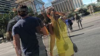 CandidCreeps 714 See Through Yellow Dress Sundress Thong Tang-7