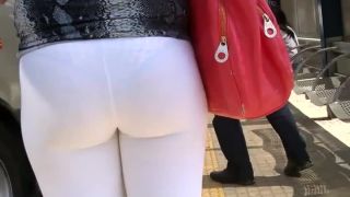 Spying sexy panties under white pants-6