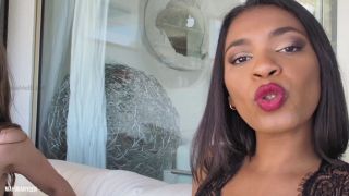 porn clip 11 MahoganyQen and Lady Annabelle 666 – Strap on Double Tease – We Turn You Into Big Cock Bitch, pantyhose fetish sex on femdom porn -7