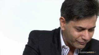 Horny boss having fun with three sluts in the office in welsh ....-6