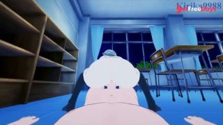 Hinomori Shiho and I have intense sex in the classroom at night. - Project SEKAI POV Hentai-5